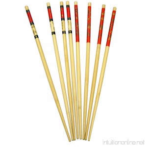 IMUSA USA GK-61038 Bamboo Chopsticks with Red Design 8-Piece - B013G8TWA6